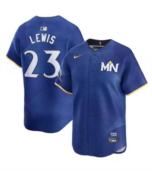 Men%27s Minnesota Twins #23 Royce Lewis Royal 2024 City Connect Limited Stitched Jersey Dzhi->minnesota twins->MLB Jersey